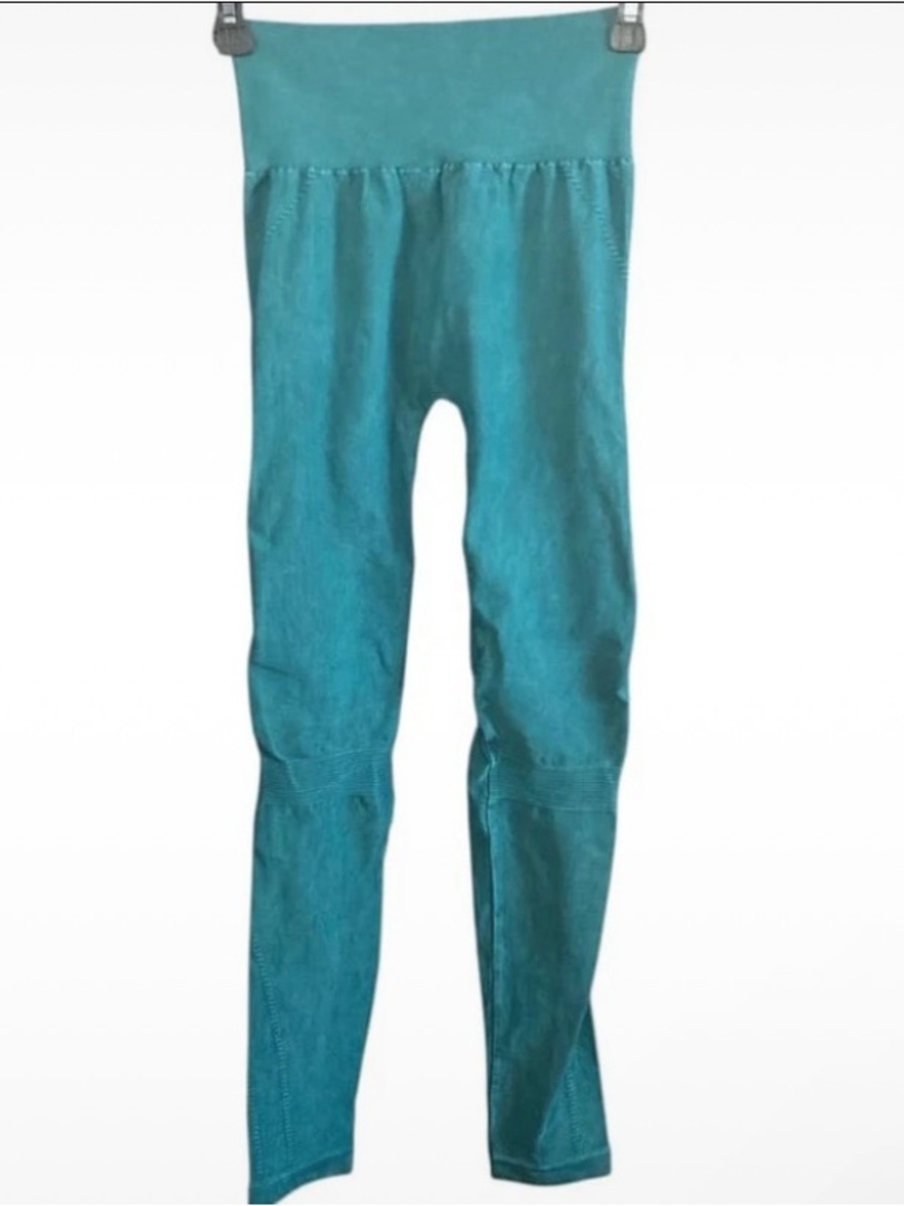 Stretch Leggings - Rust Orange Cream Turquoise - Picture 3 of 3